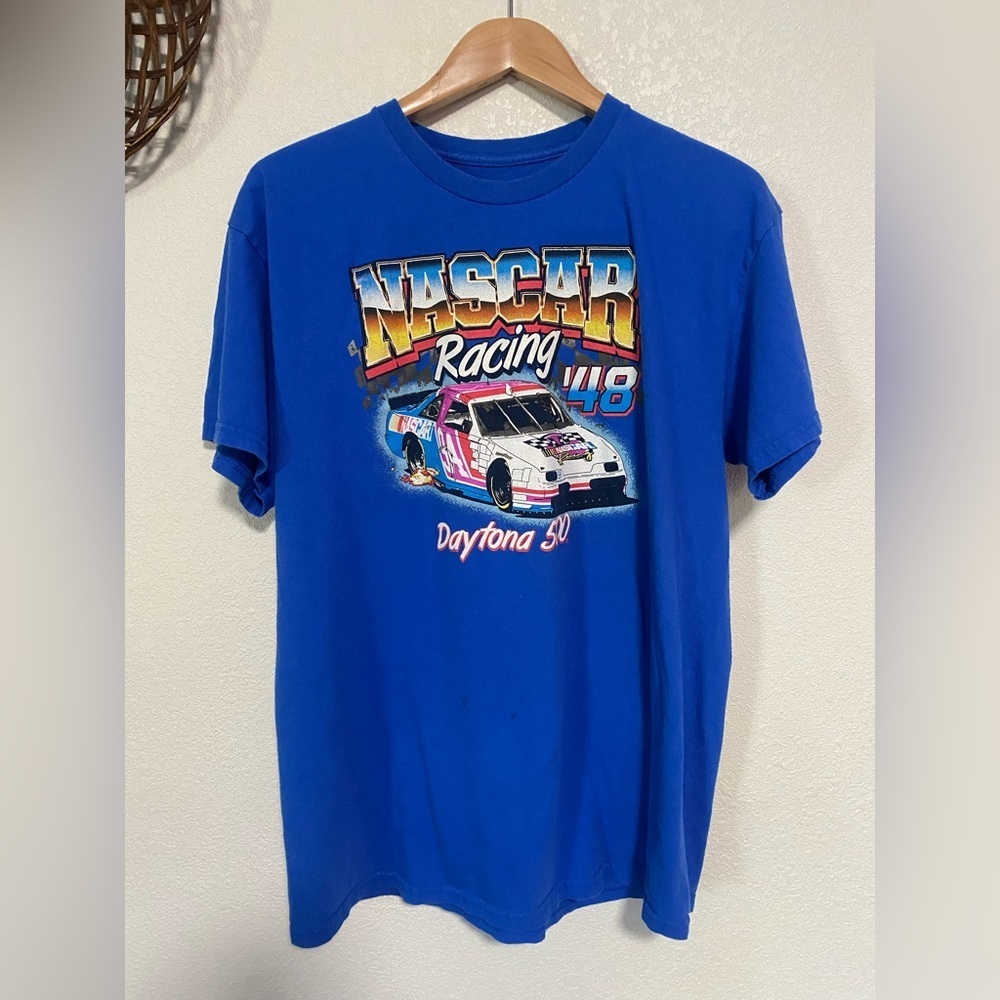 Nascar Racing '48 Daytona 500 Graphic T-Shirt Men’s Size Large